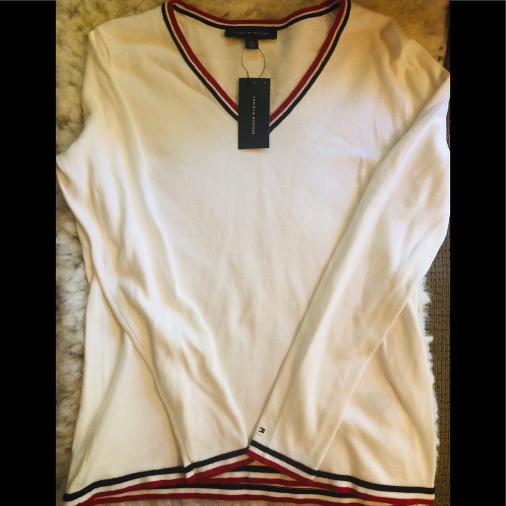 Tommy Hilfiger Signature V Neck Sweater
